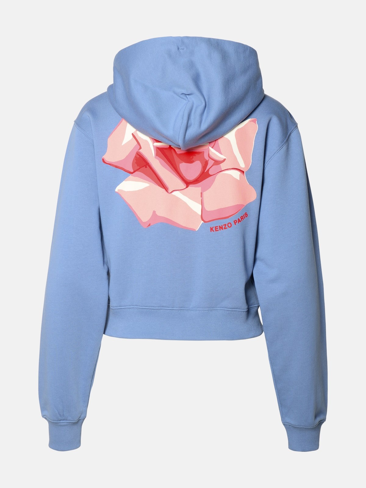 LIGHT BLUE COTTON SWEATSHIRT - 3