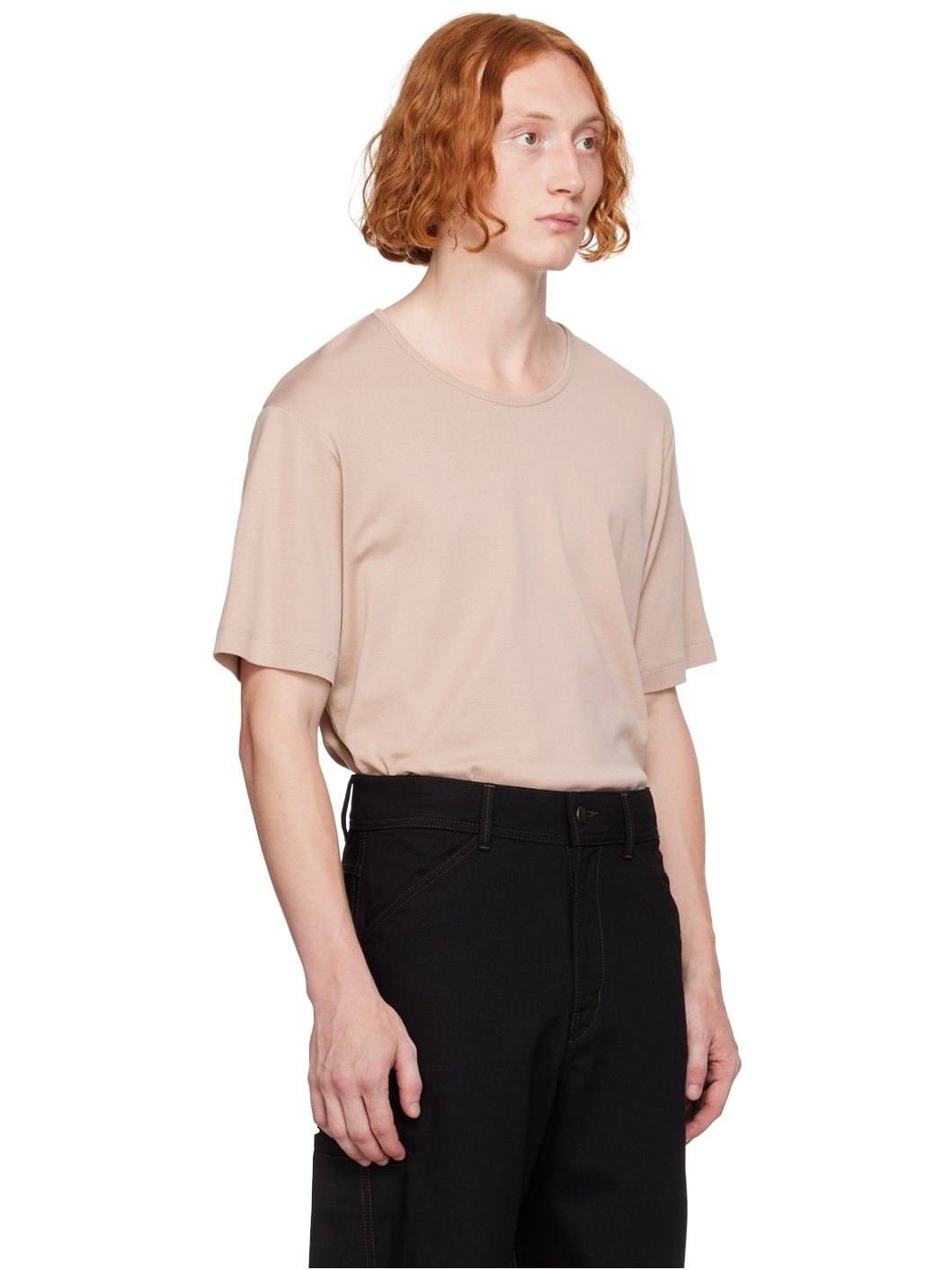 Pink U-Neck T-Shirt - 2