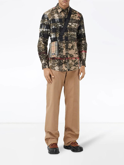 Burberry Camouflage Check poplin shirt outlook