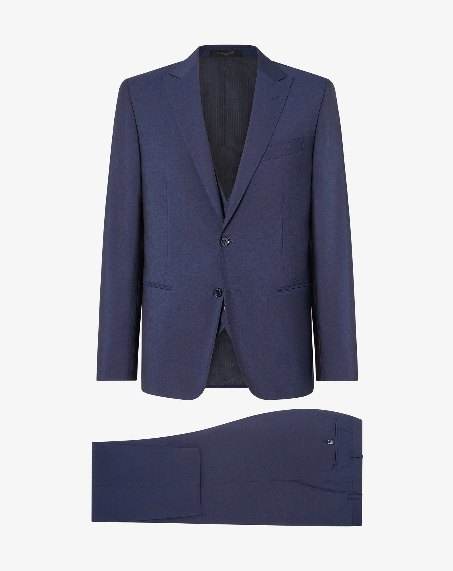 Blue wool and mohair tuxedo - 1
