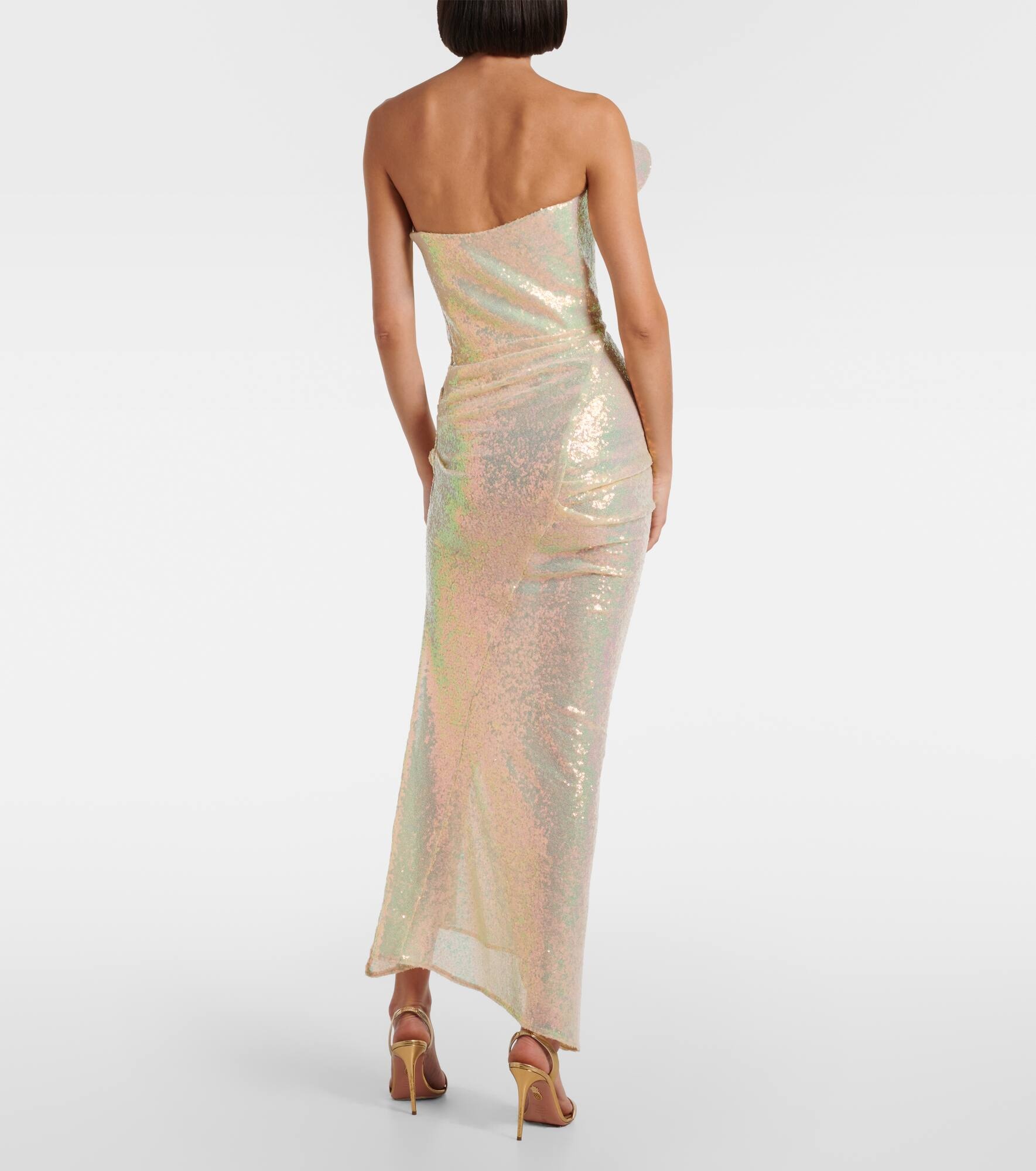 Exhilarate ruffled sequined gown - 3