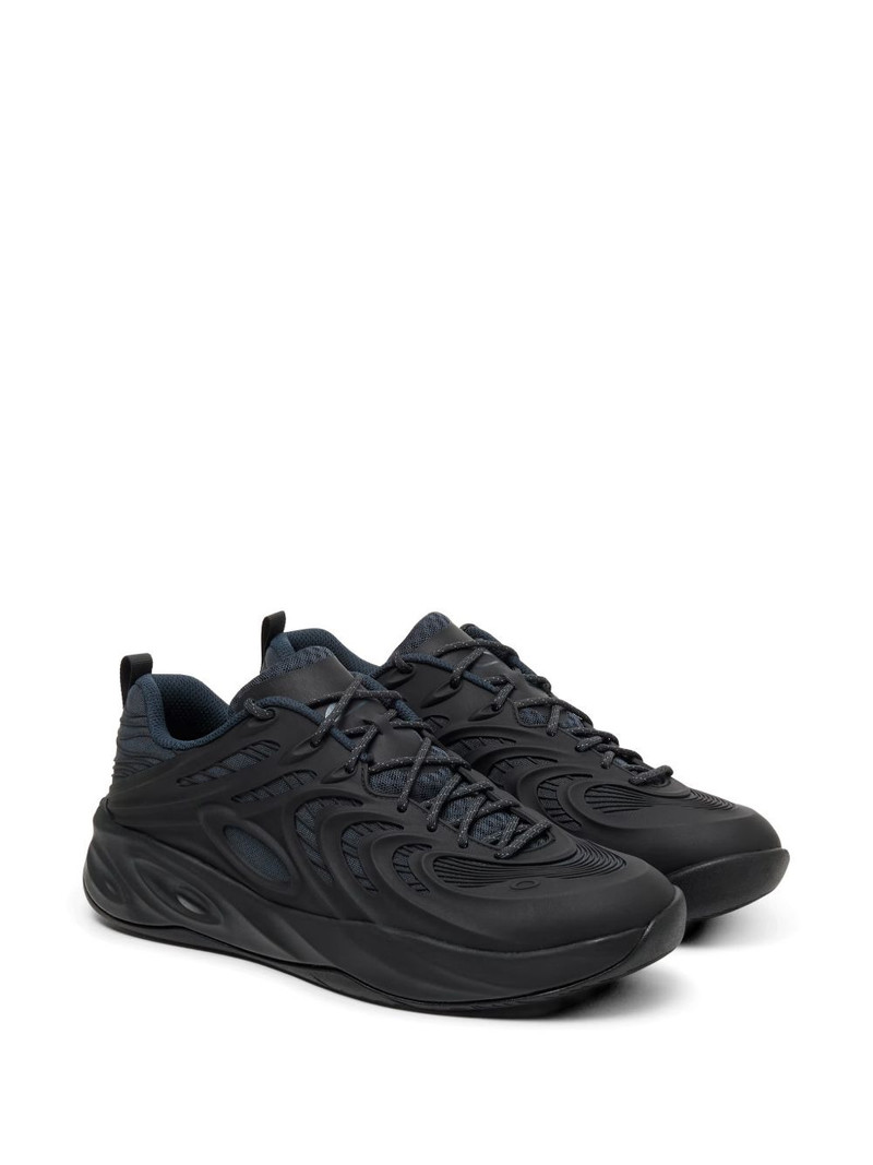 OAKLEY lace-up textured sneakers outlook