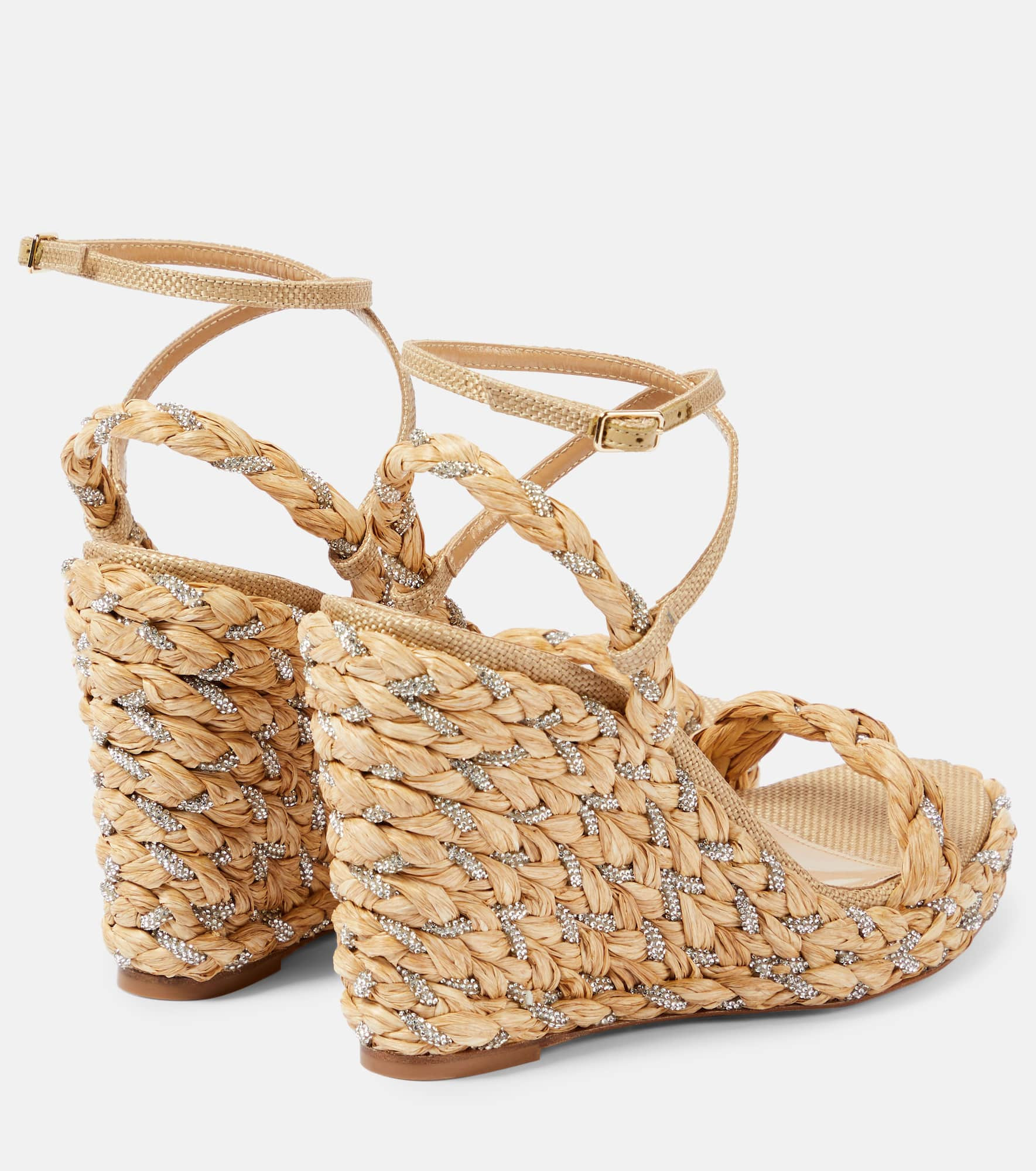 Costiera 120 embellished espadrille wedges - 3