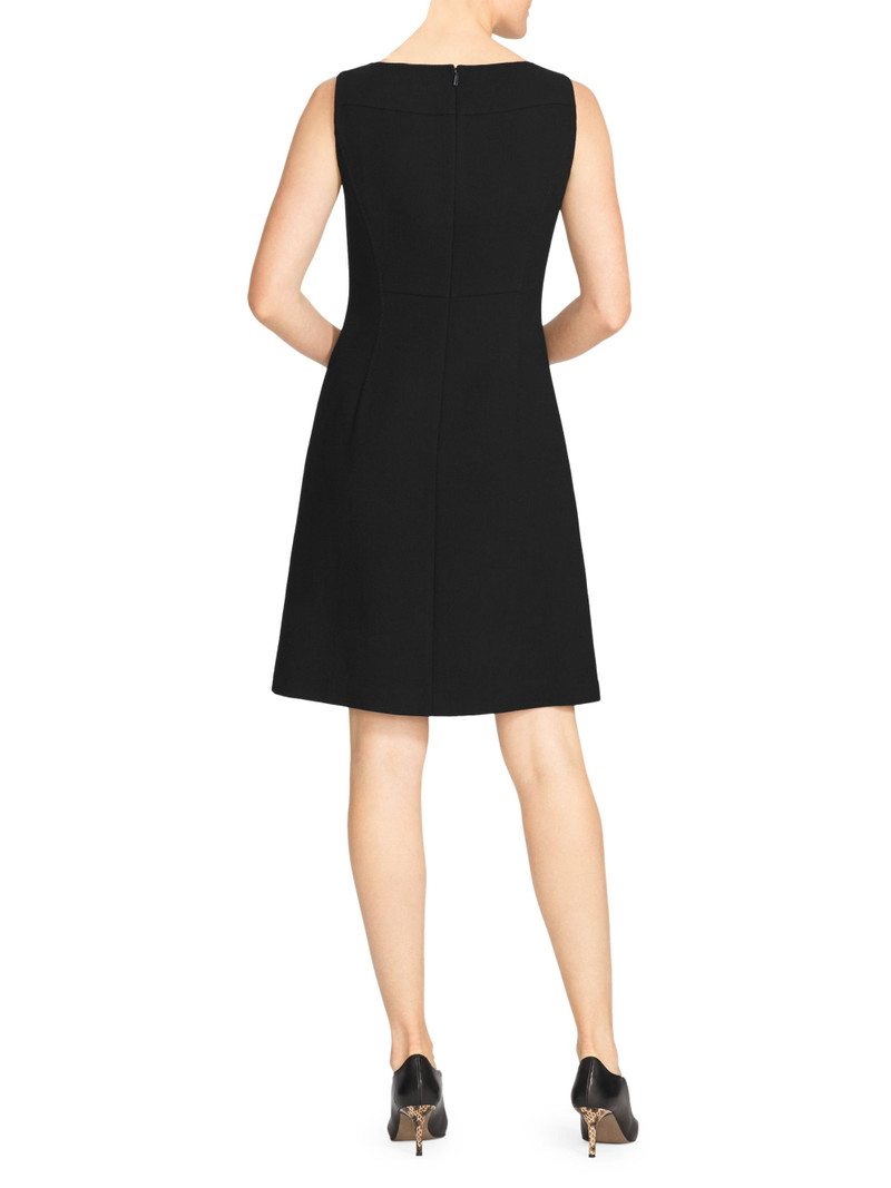 Women's Jojo Wool Shift Dress - Black 5