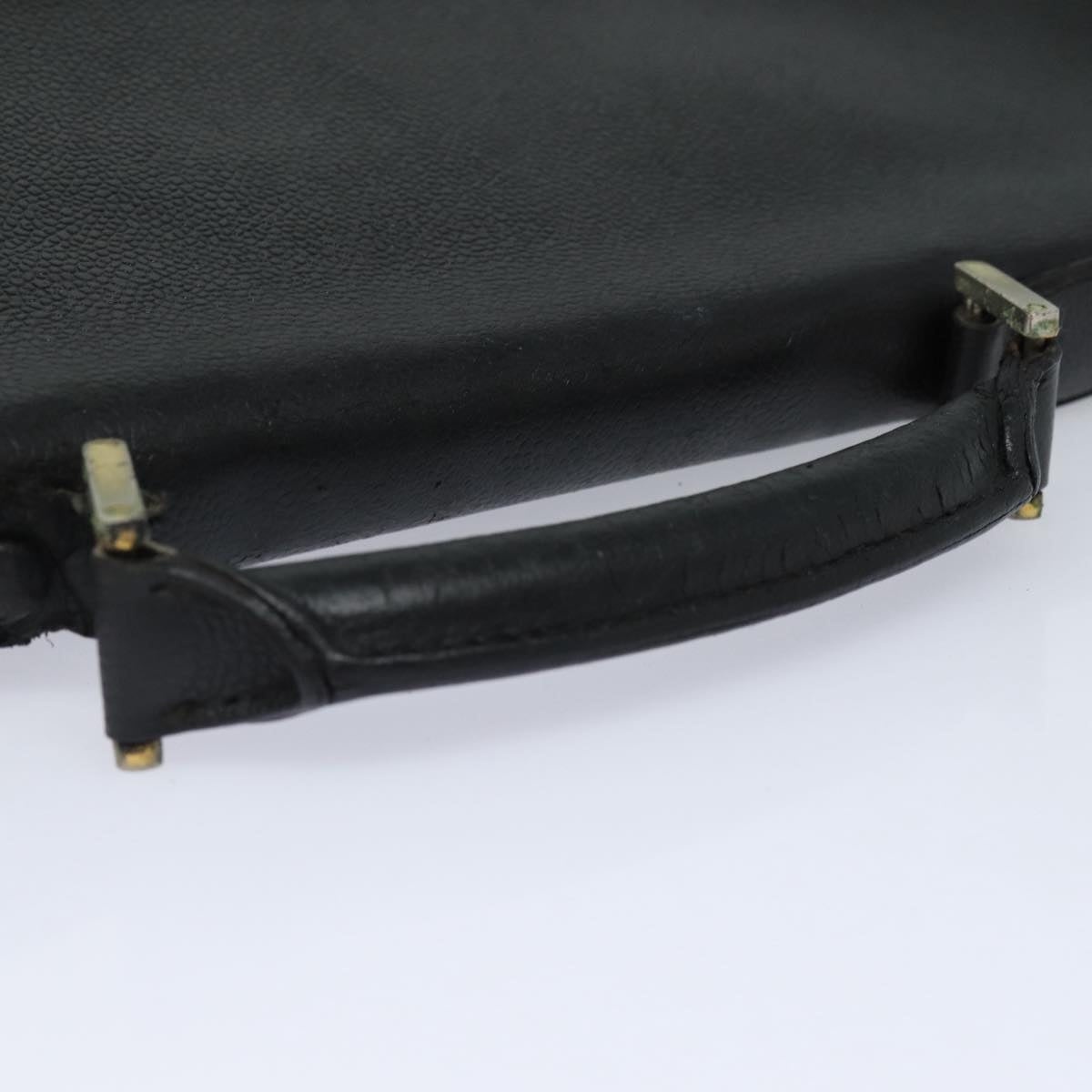 CHANEL Hand Bag Caviar Skin Black CC - 6