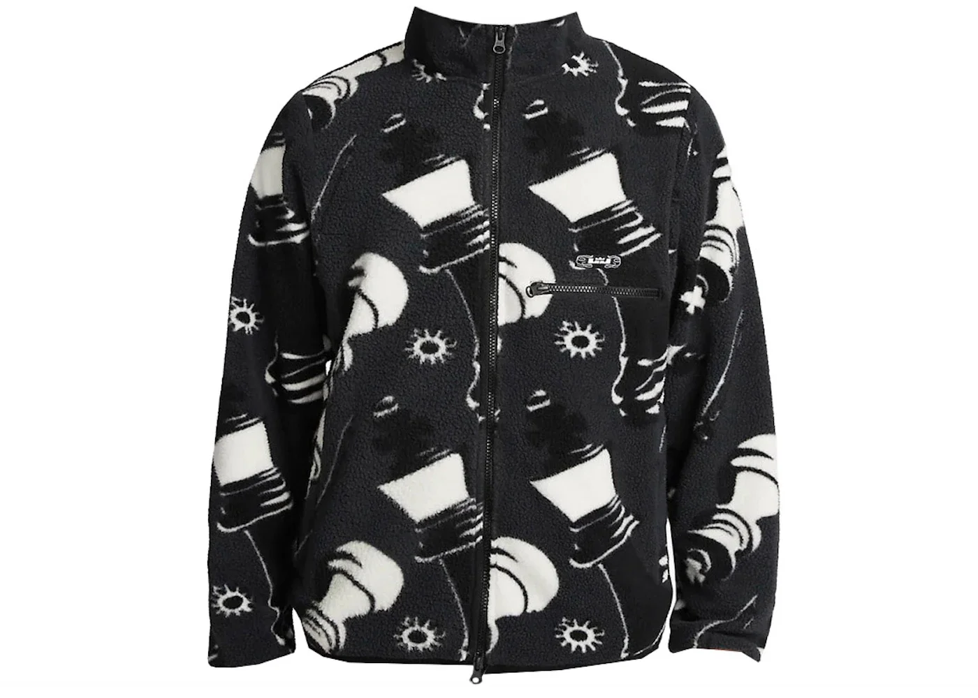 Nike Lebron Printed Fleece Full-Zip Jacket Black/White - 1