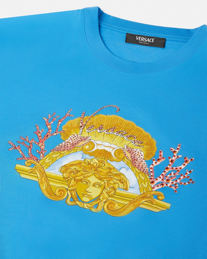 VERSACE Crystal Dive In Crest T-Shirt outlook