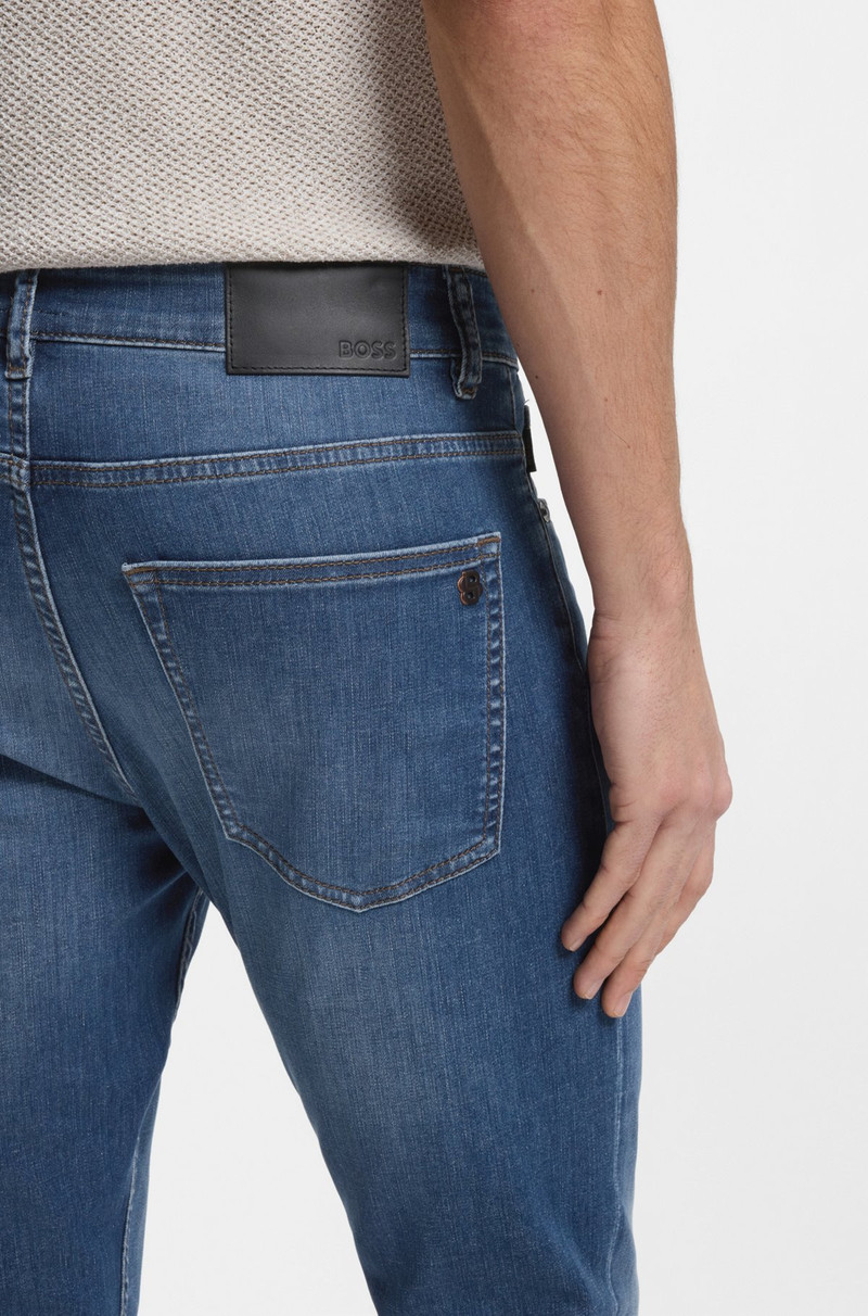 DELAWARE SLIM-FIT JEANS IN BLUE SOFT-MOTION DENIM 5