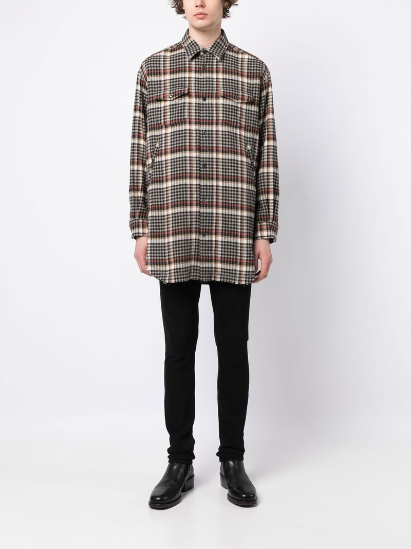 UNDERCOVER check-pattern button-up shirt outlook