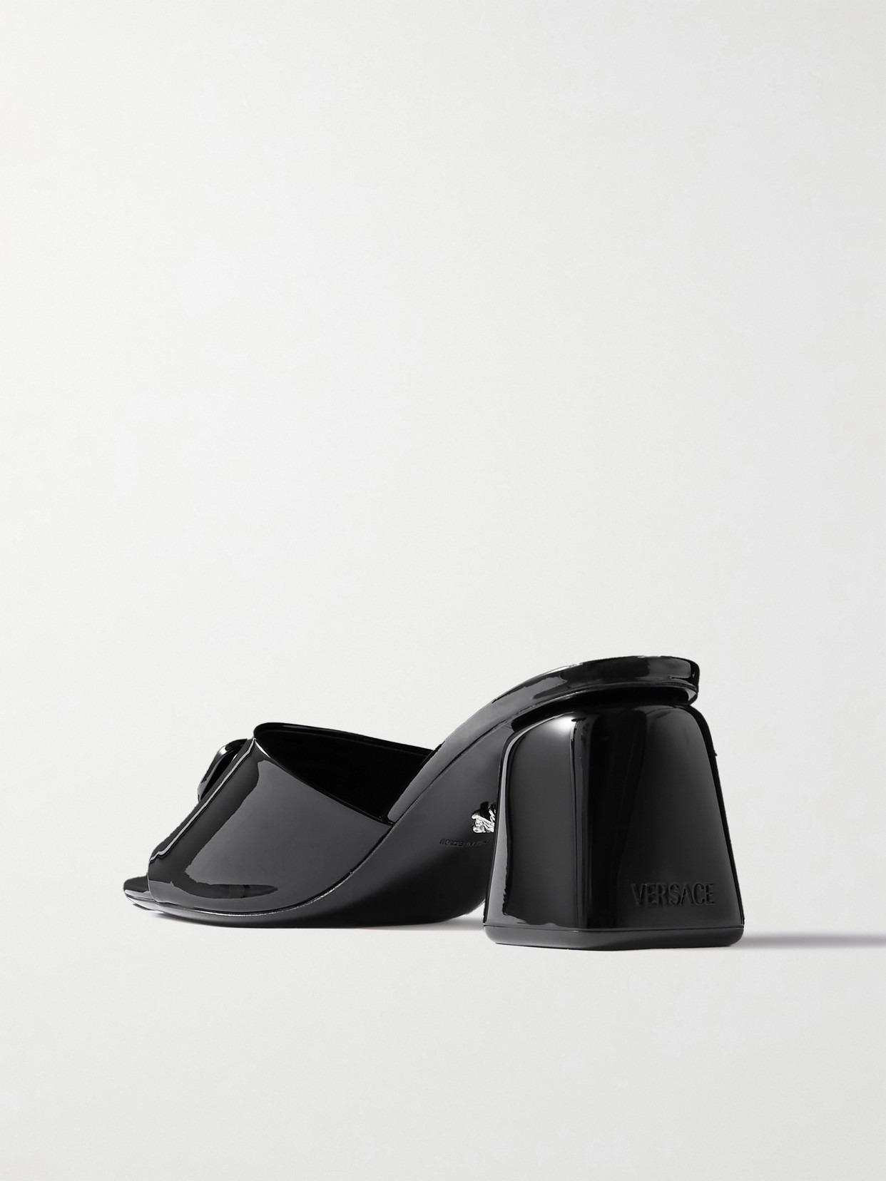 Barret Embellished Patent-leather Mules - 3