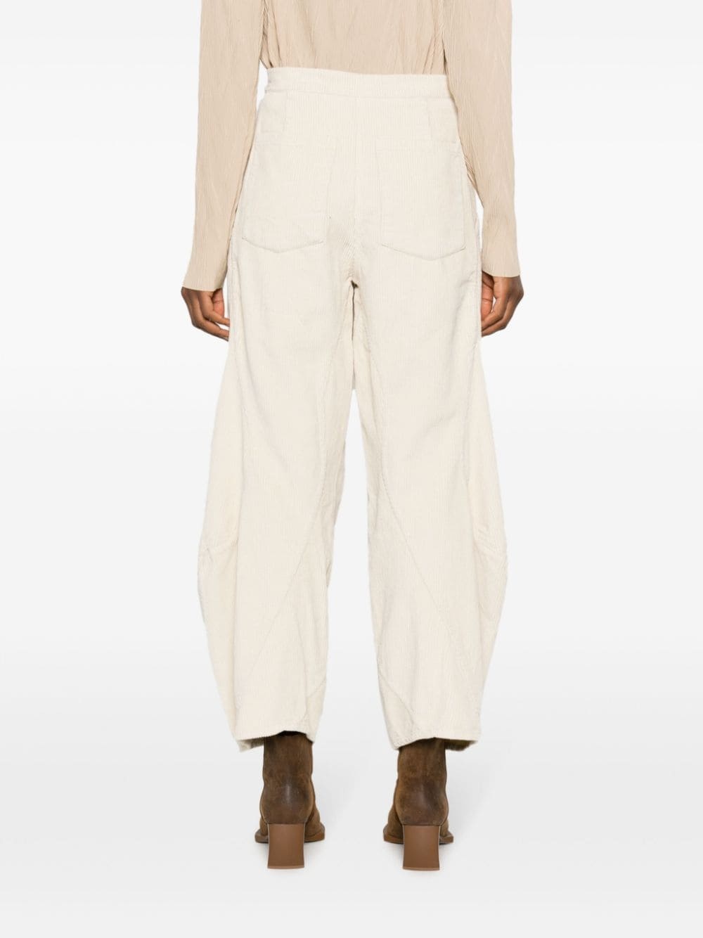 Digi cropped corduroy trousers - 4
