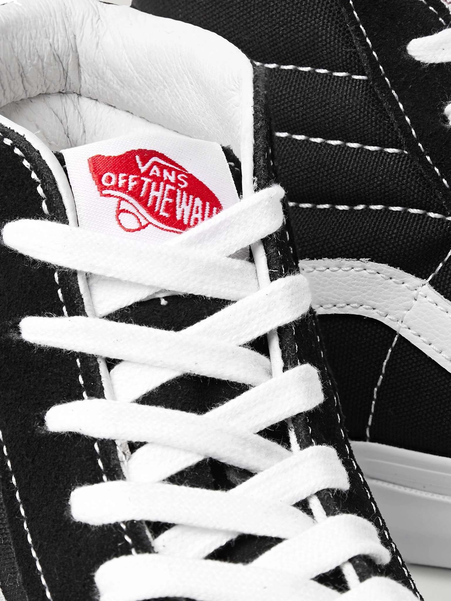 UA OG SK8-Hi LX Leather-Trimmed Canvas High-Top Sneakers - 6