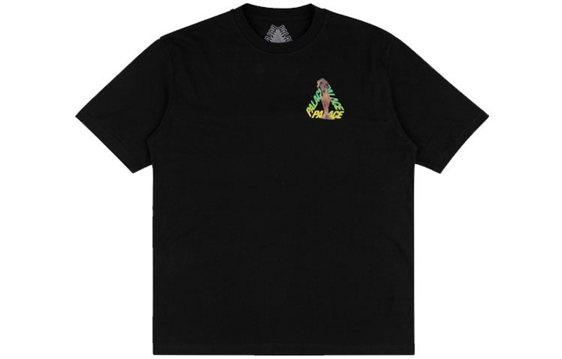 PALACE PALACE Rolls P3 Back Logo Gradient Large Triangle Printing Short Sleeve Unisex Black P17TS131T outlook