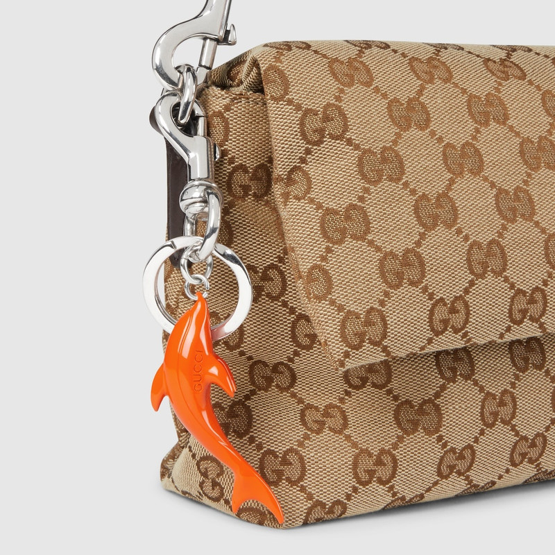 Engraved dolphin keychain charm 3