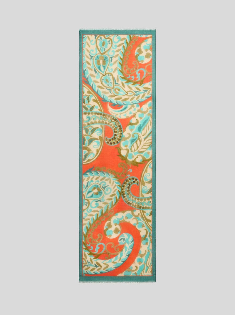 PAISLEY CASHMERE-BLEND SCARF 1