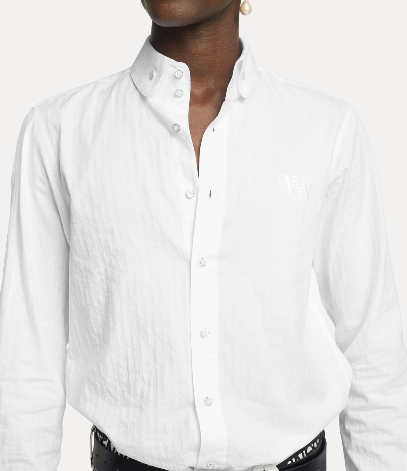 TWO BUTTON KRALL SHIRT - 5