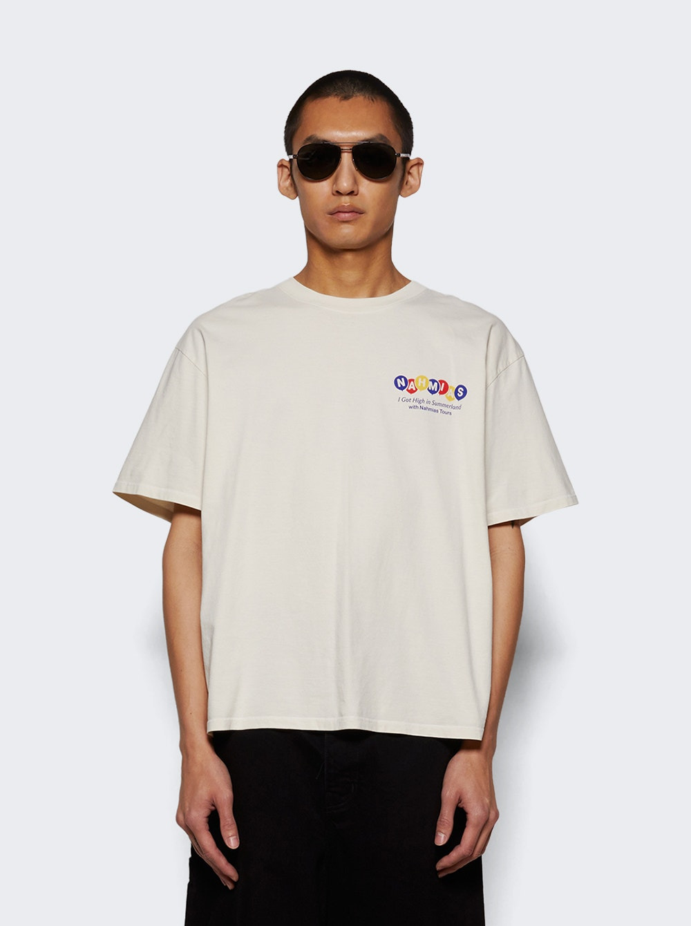 High In Summerland Boxy Tee Egg White - 2