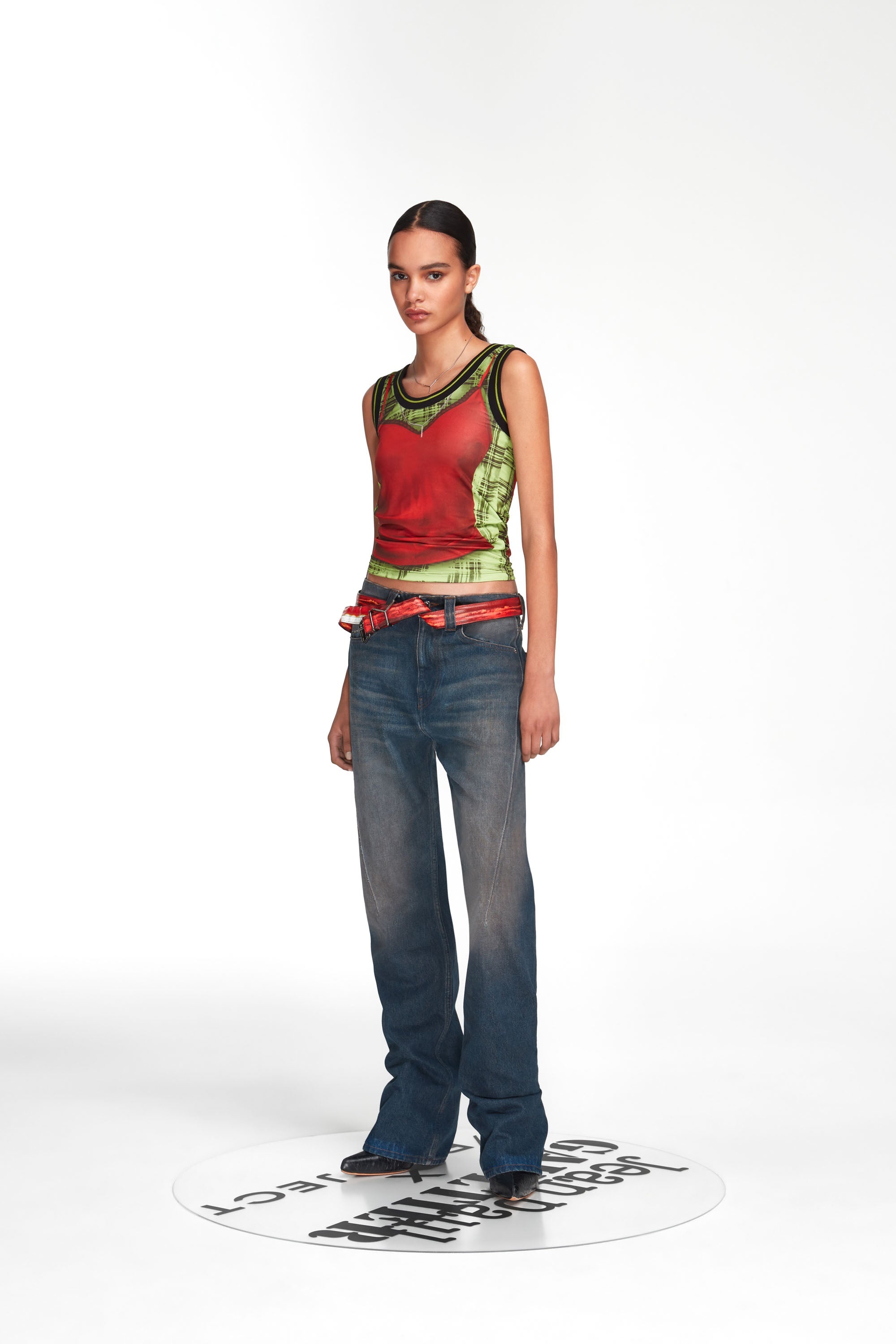 Trompe L'oeil Lingerie Tank Top - 4