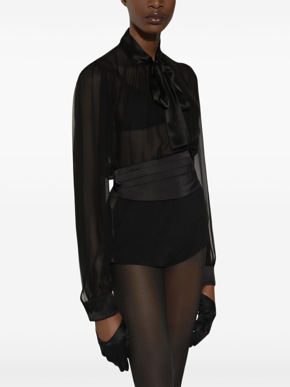 high-waisted tailored shorts - 2