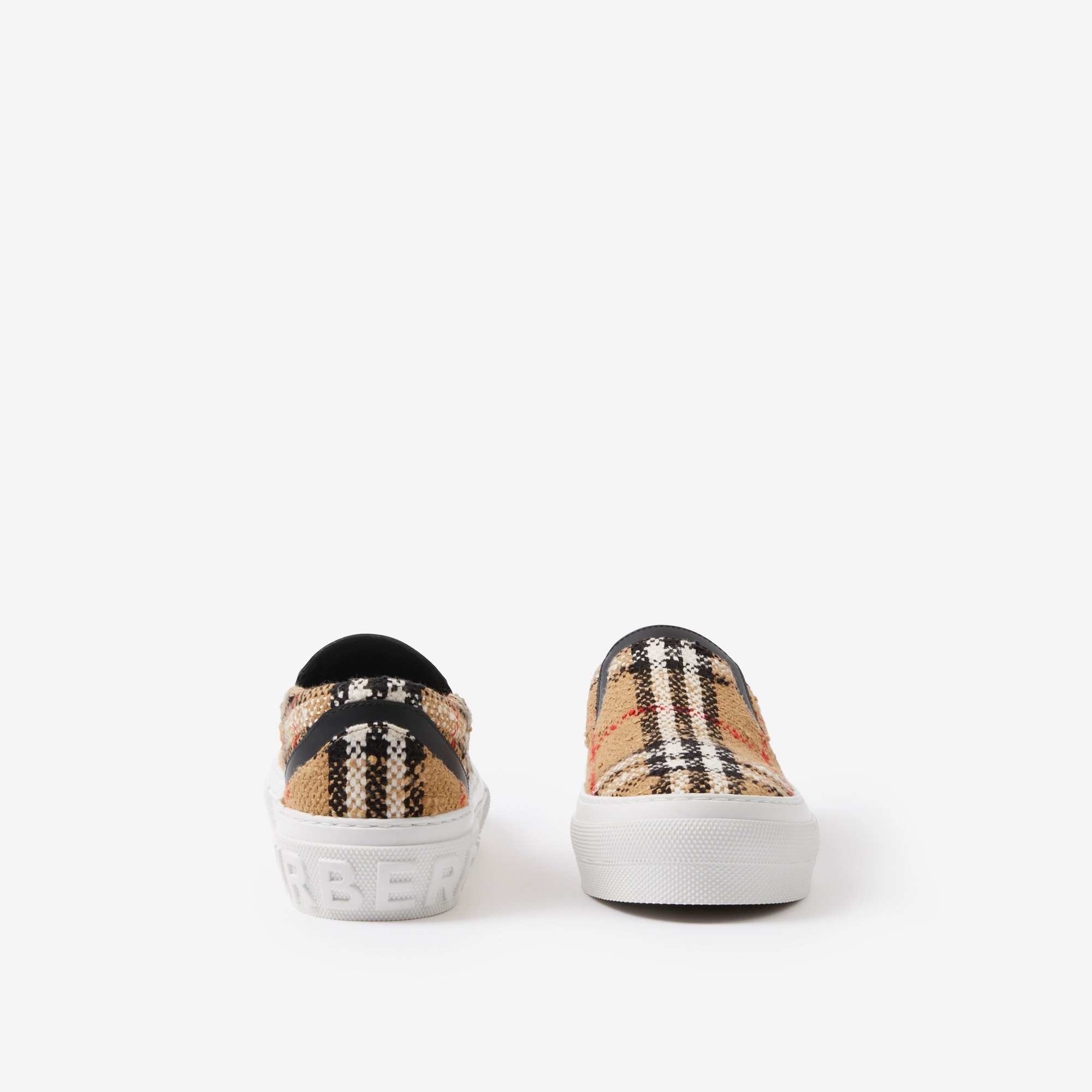 Burberry Vintage Check Cotton Wool Blend Sneakers REVERSIBLE