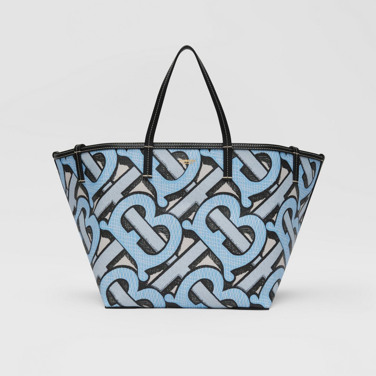 Mini Monogram Print E-canvas Beach Tote - 1