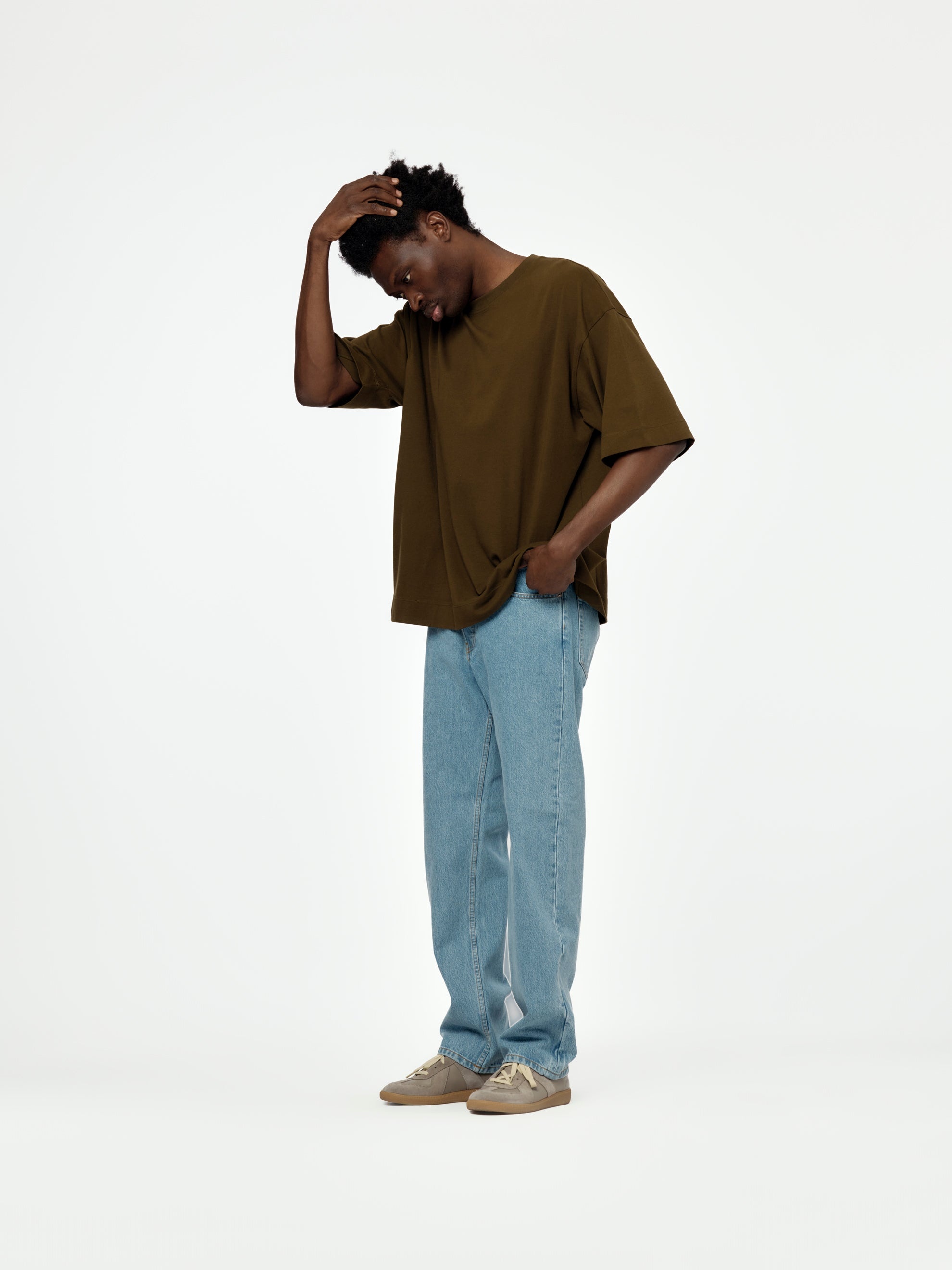 HEN S/S T-SHIRT (KHAKI) - 4