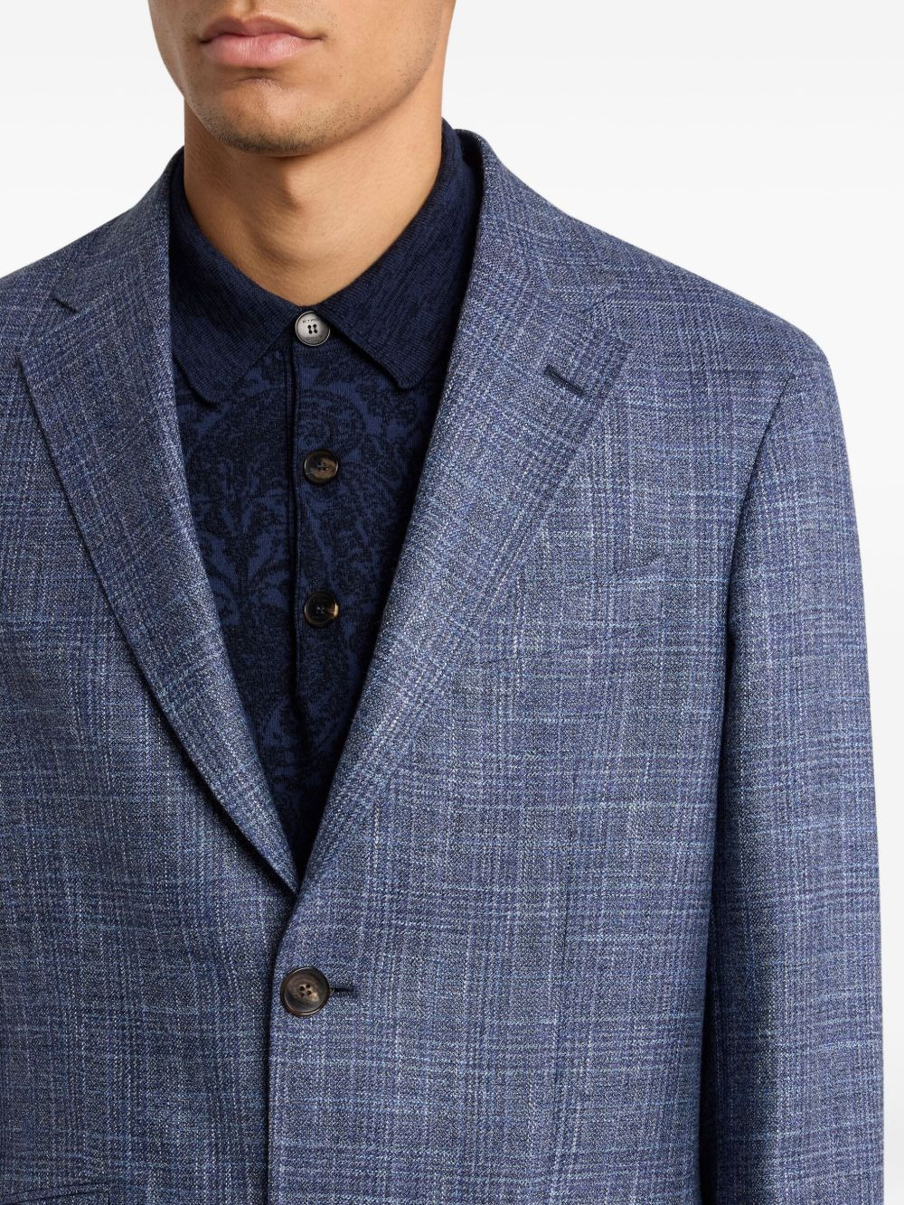 checked wool suit - 4