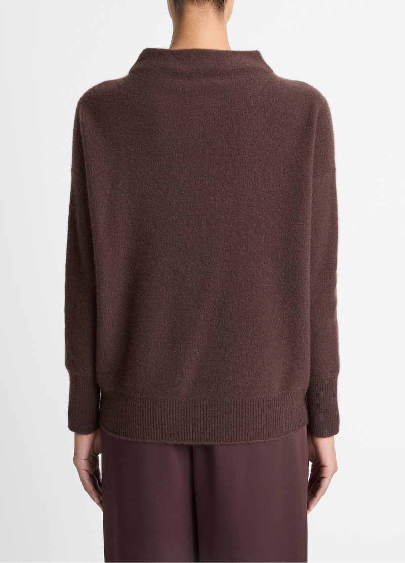 Vince Plush Cashmere Funnel-Neck Sweater outlook