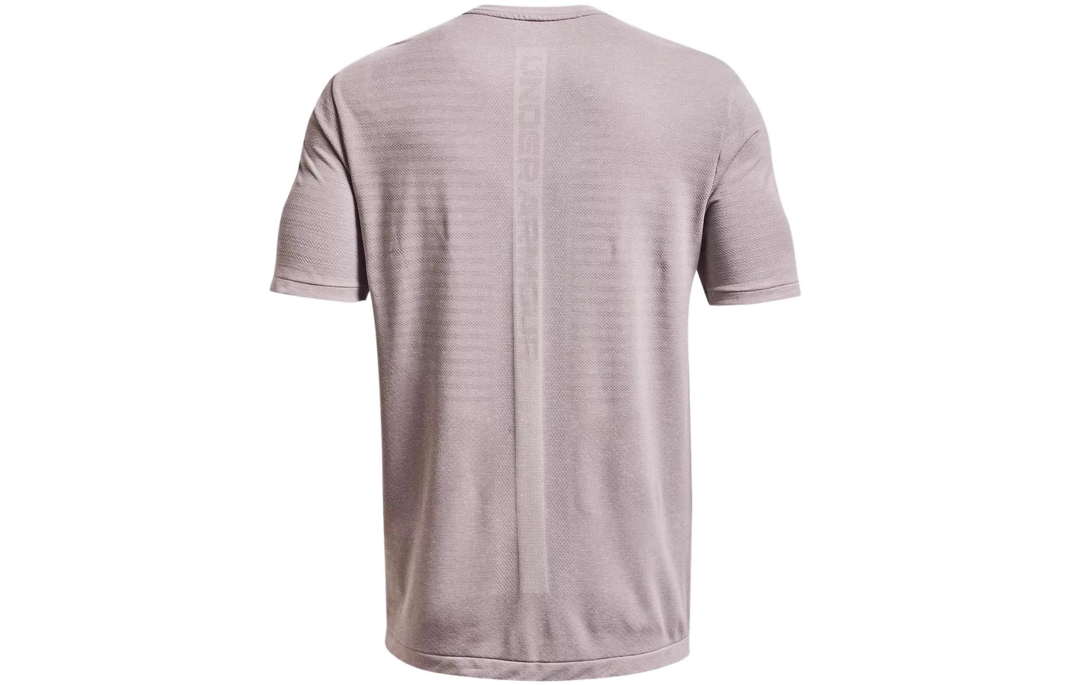 Under Armour Rush Seamless GeoSport Short Sleeve T-shirt 'Stone Beige' 1370441-279 - 2