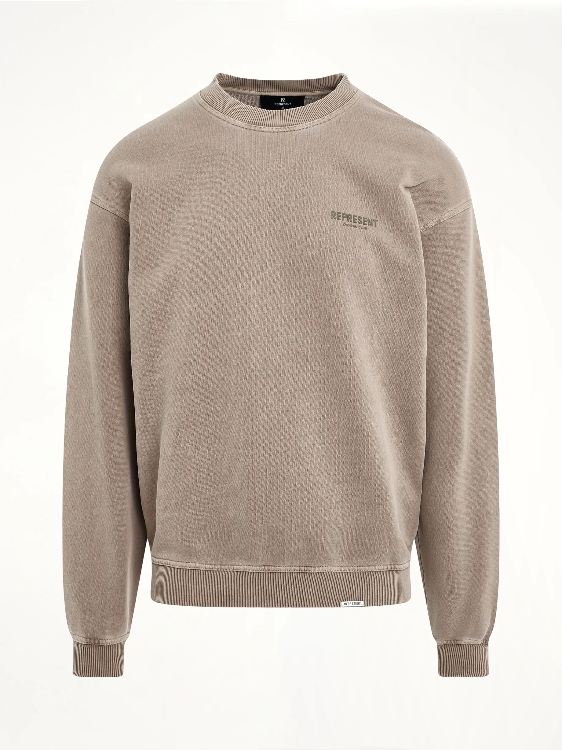 New Represent Owners Club Sweatshirt in Mushroom - 1