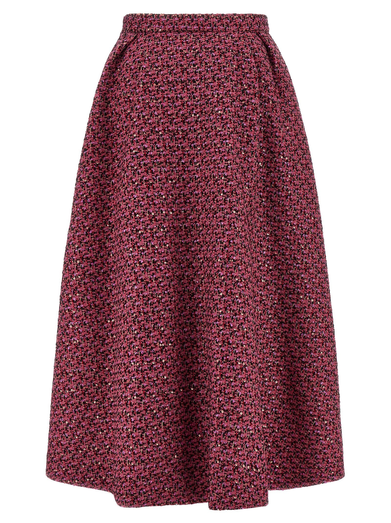 Tweed Skirt Skirts Pink - 2