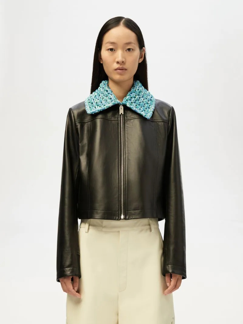 BOX LEATHER JACKET - 3