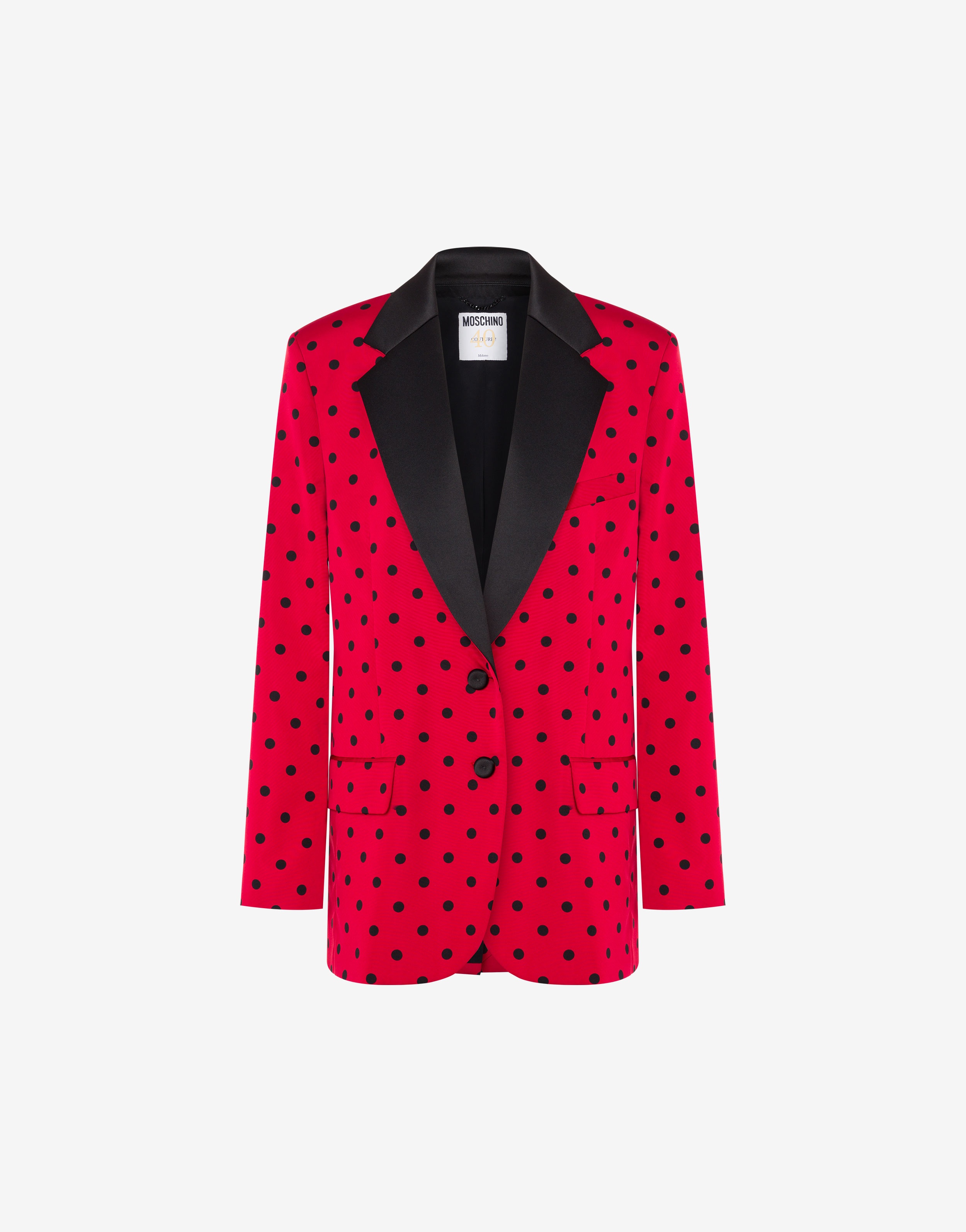 ALLOVER POLKA DOTS TAFFETA JACKET - 1