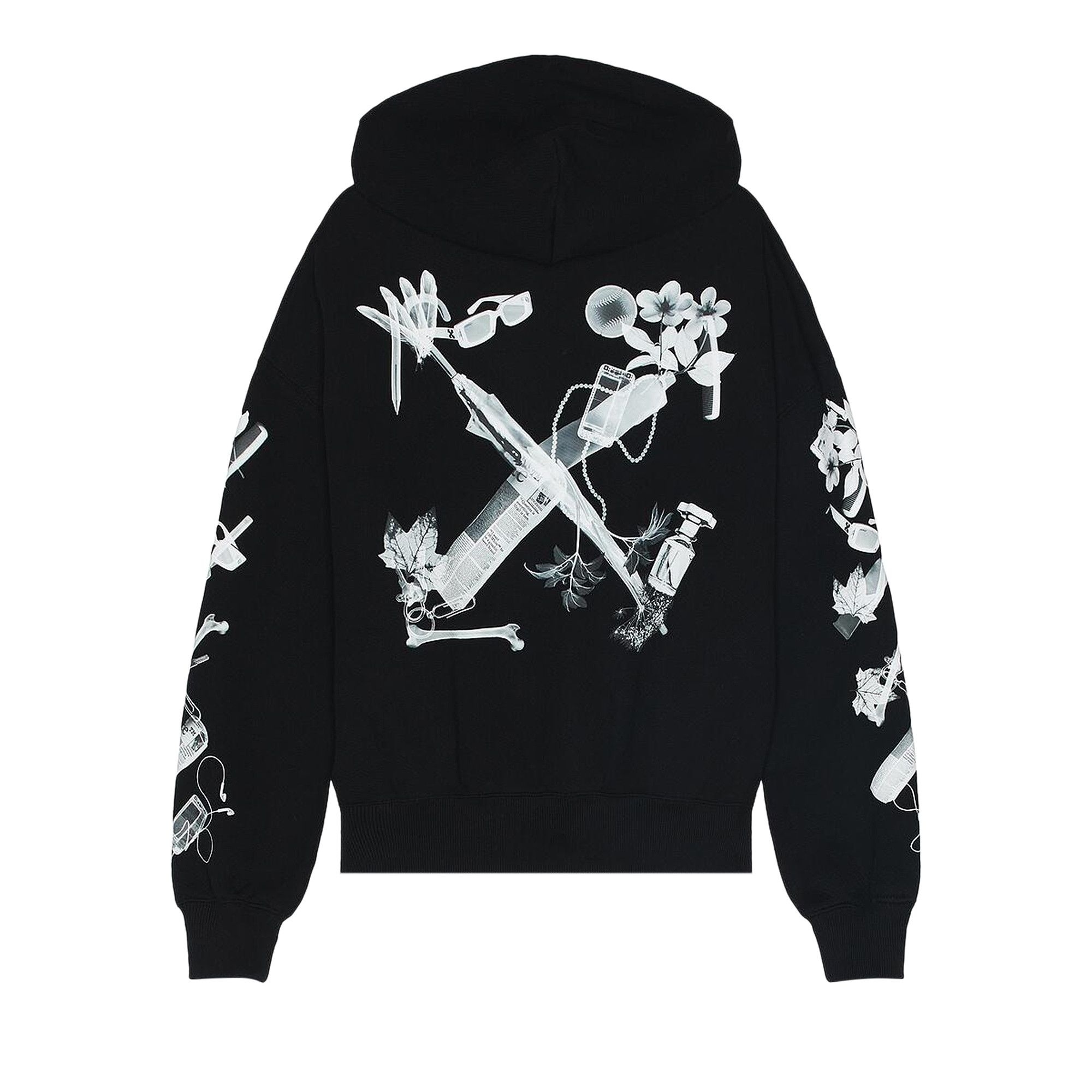 Off-White Scan Over Hoodie 'Black' - 2