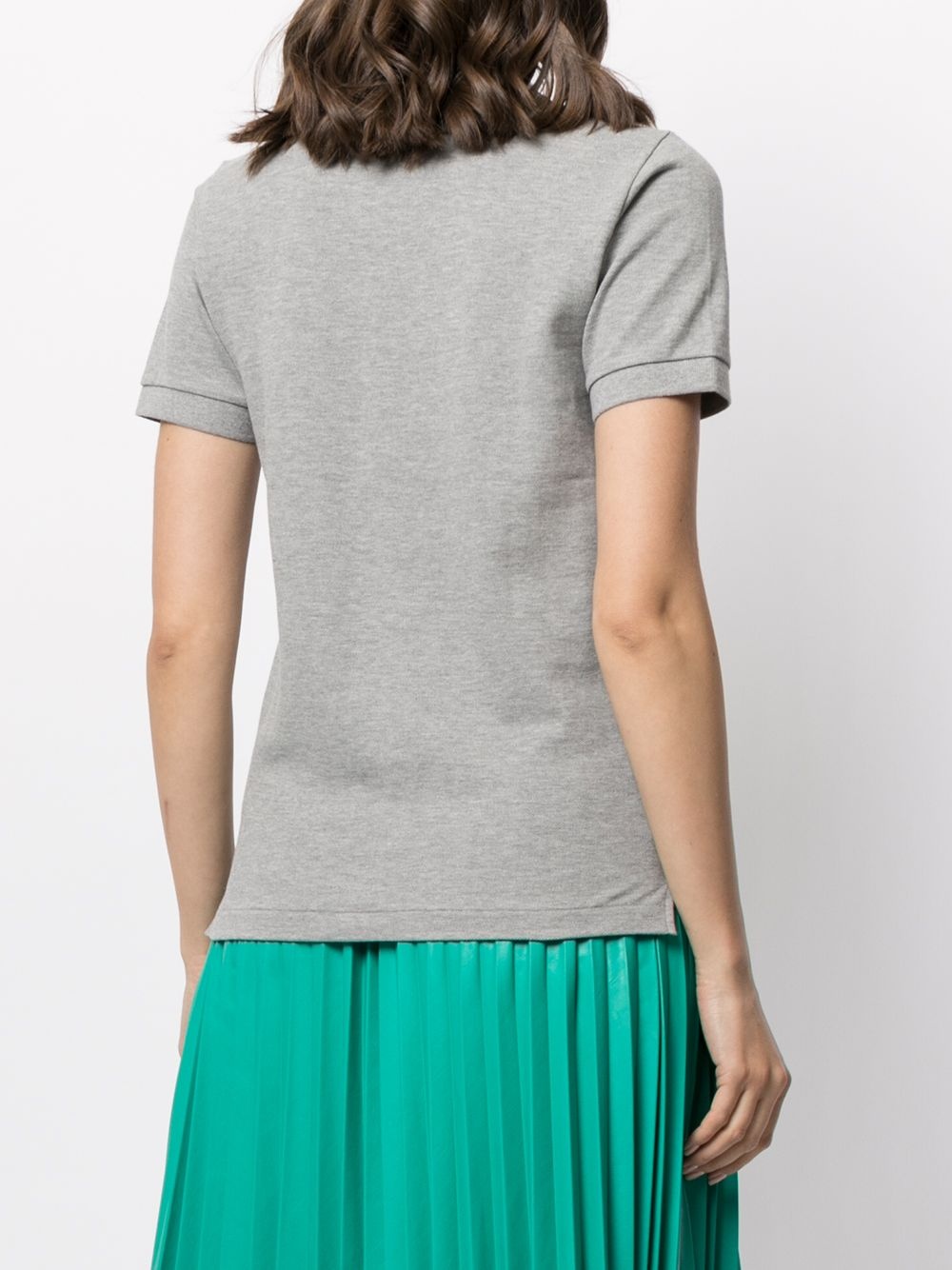 logo-patch polo shirt - 4