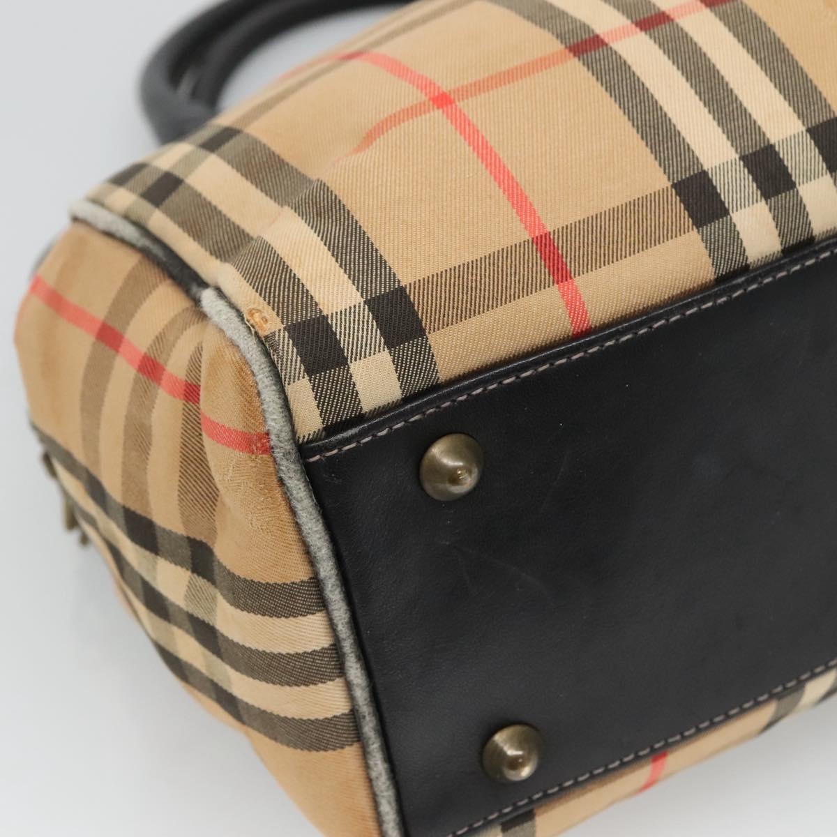 Burberry Nova Check Hand Bag Canvas Beige - 14