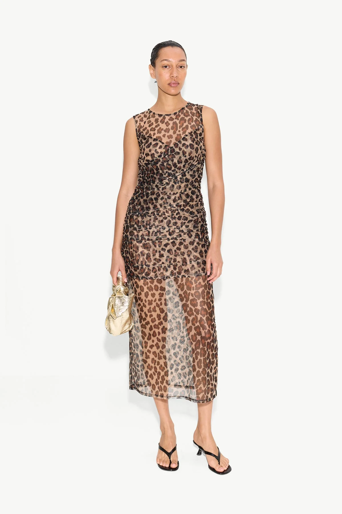 Kinny Mesh Dress In Cheetah - 1