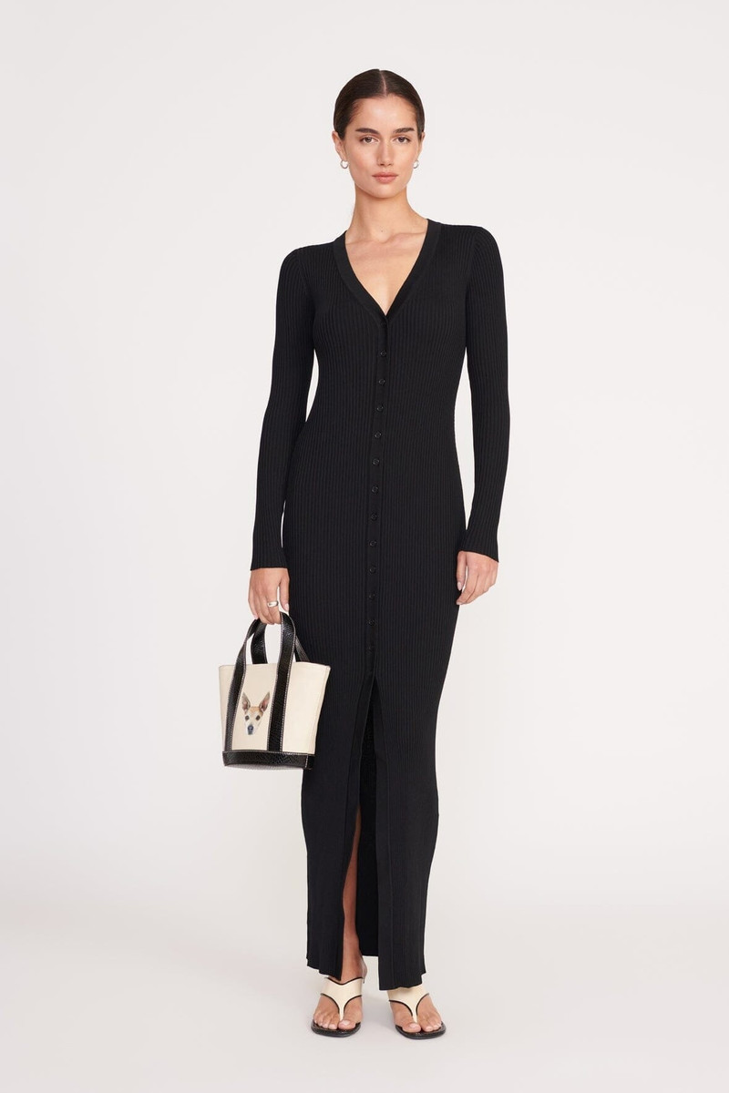 STAUD STAUD CUSTOM ALLORA MINI TOTE CREAM BLACK outlook