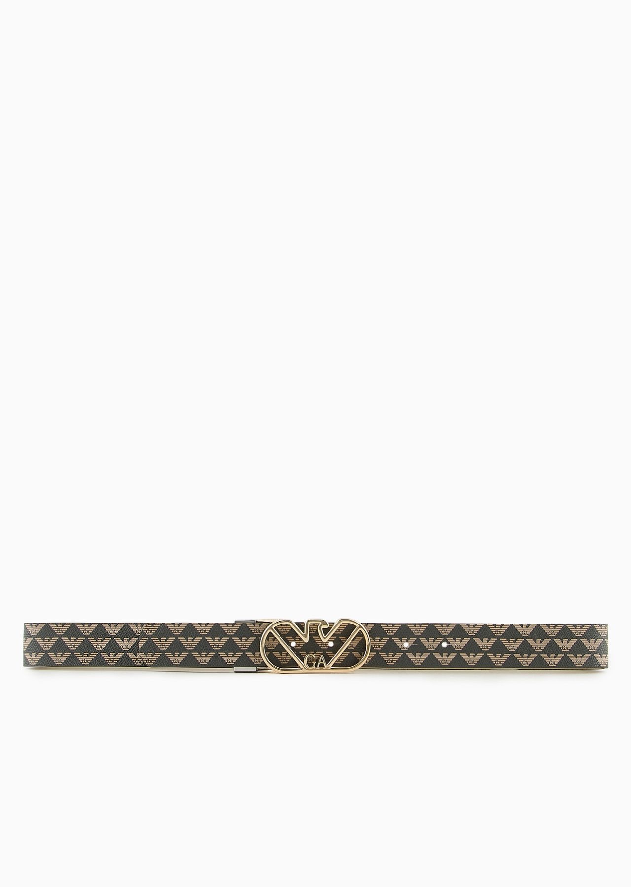 All-over eagle two-toned reversible belt with eagle buckle - 3