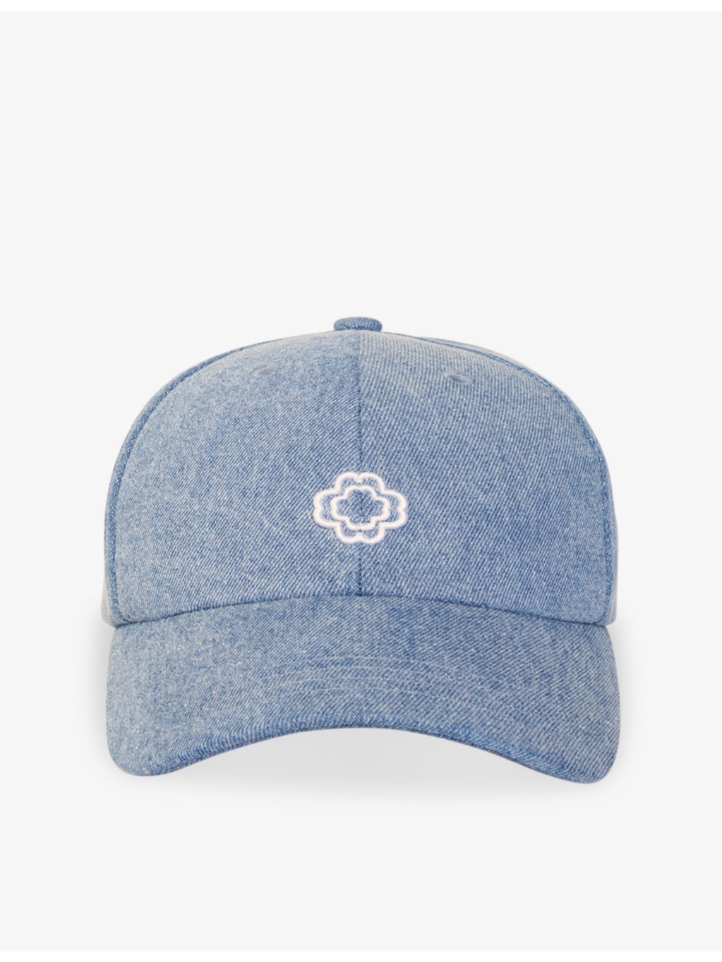 Brand-Embroidered Denim Cap - 3