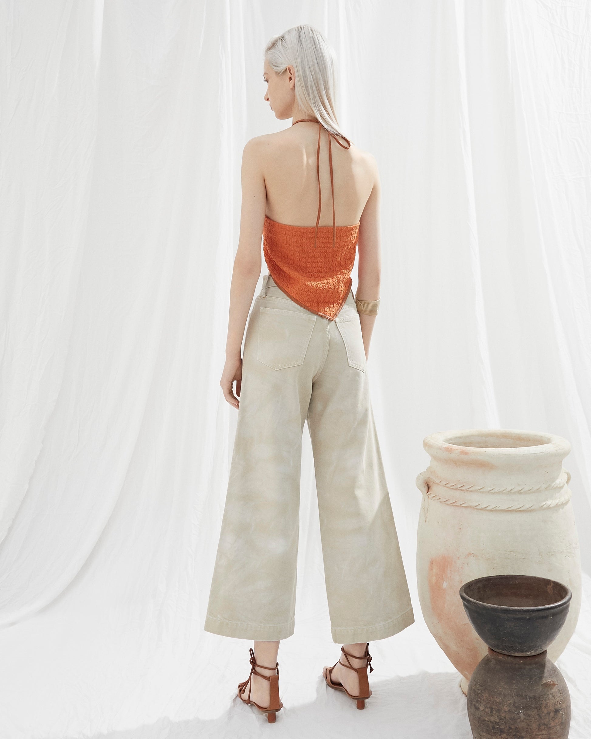 Wide Leg High Rise Jeans - 5