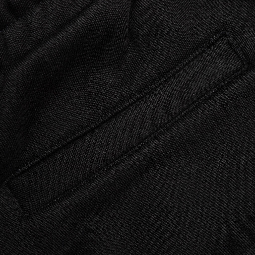 DISTRESSED SHORTS SMALL LOGO - BLACK - 5