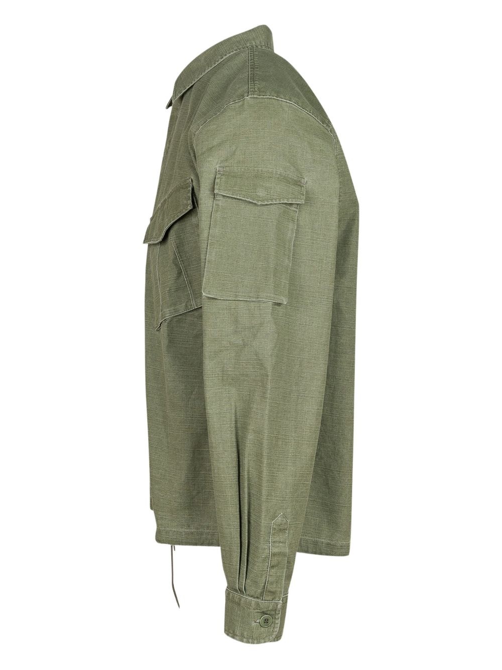 multi-pocket overshirt - 3