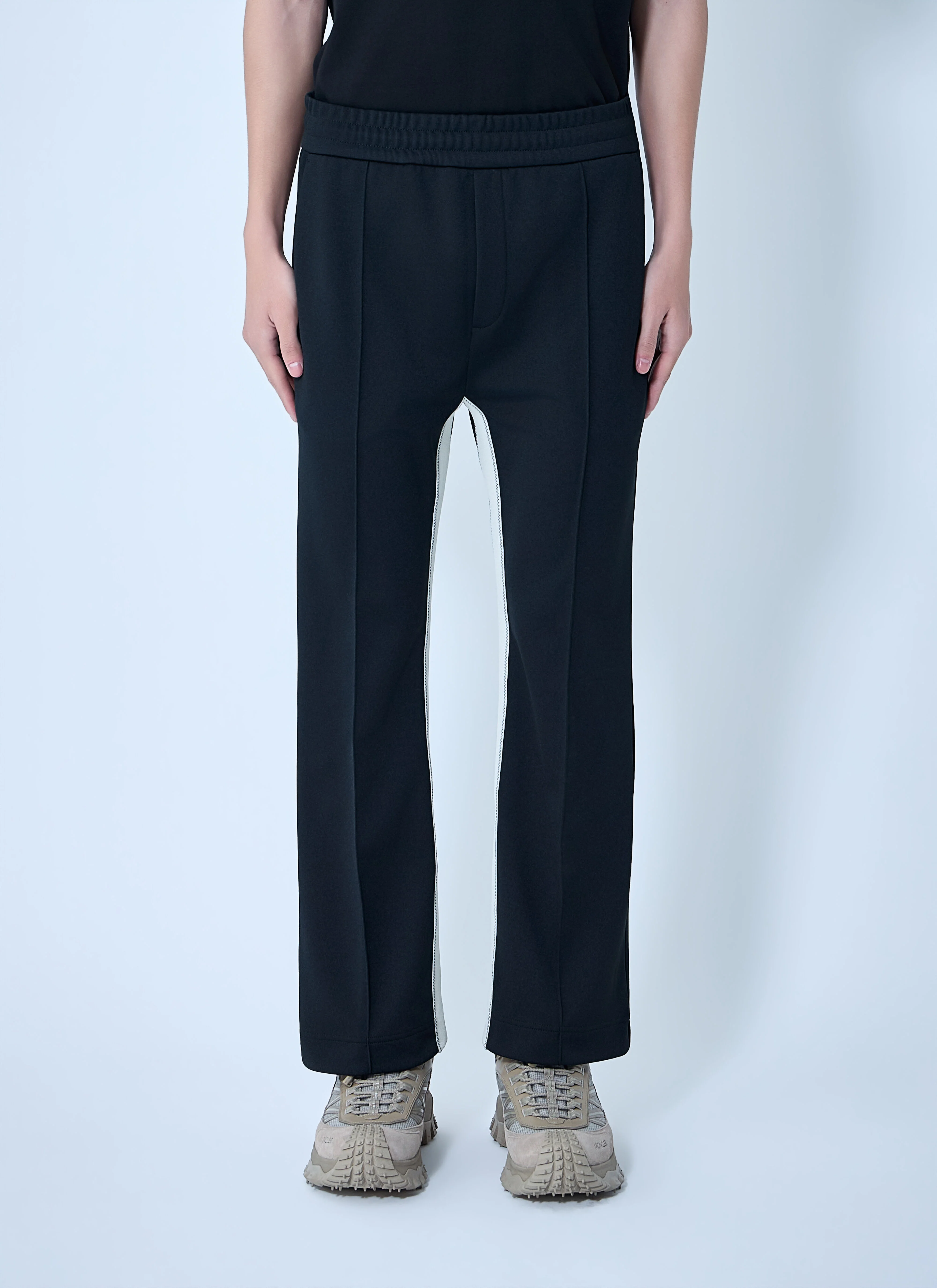 Elasticated Waist Straight Trousers - 1