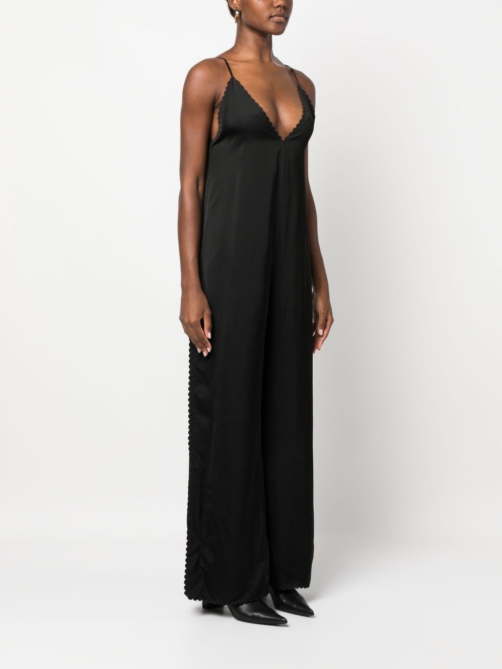 V-neck sleeveless jumpsuit - 3