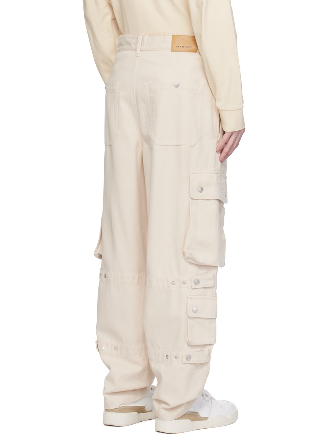 Beige Telore Cargo Pants - 3