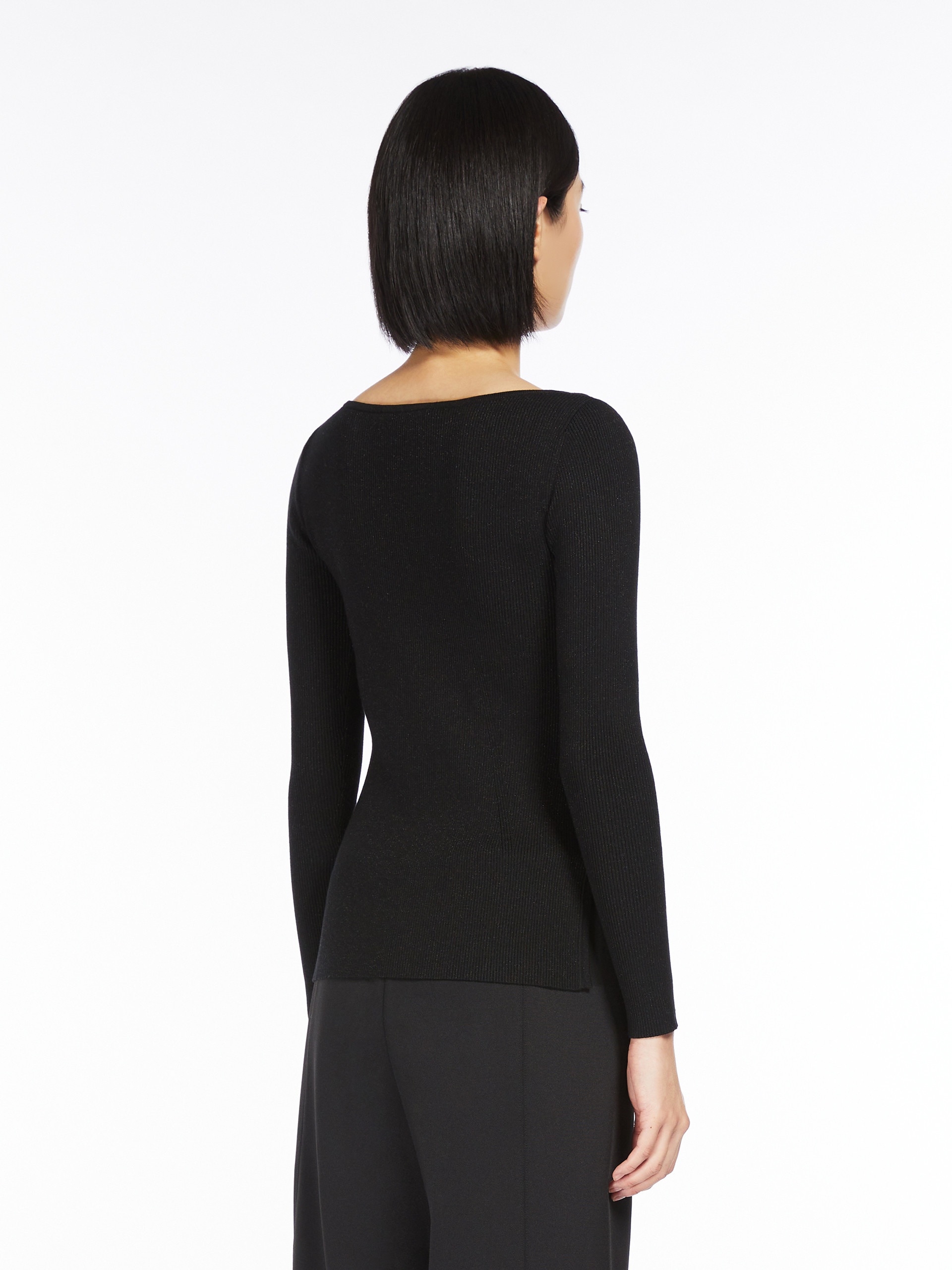 ONDINA Feminine lurex and viscose yarn jumper - 4