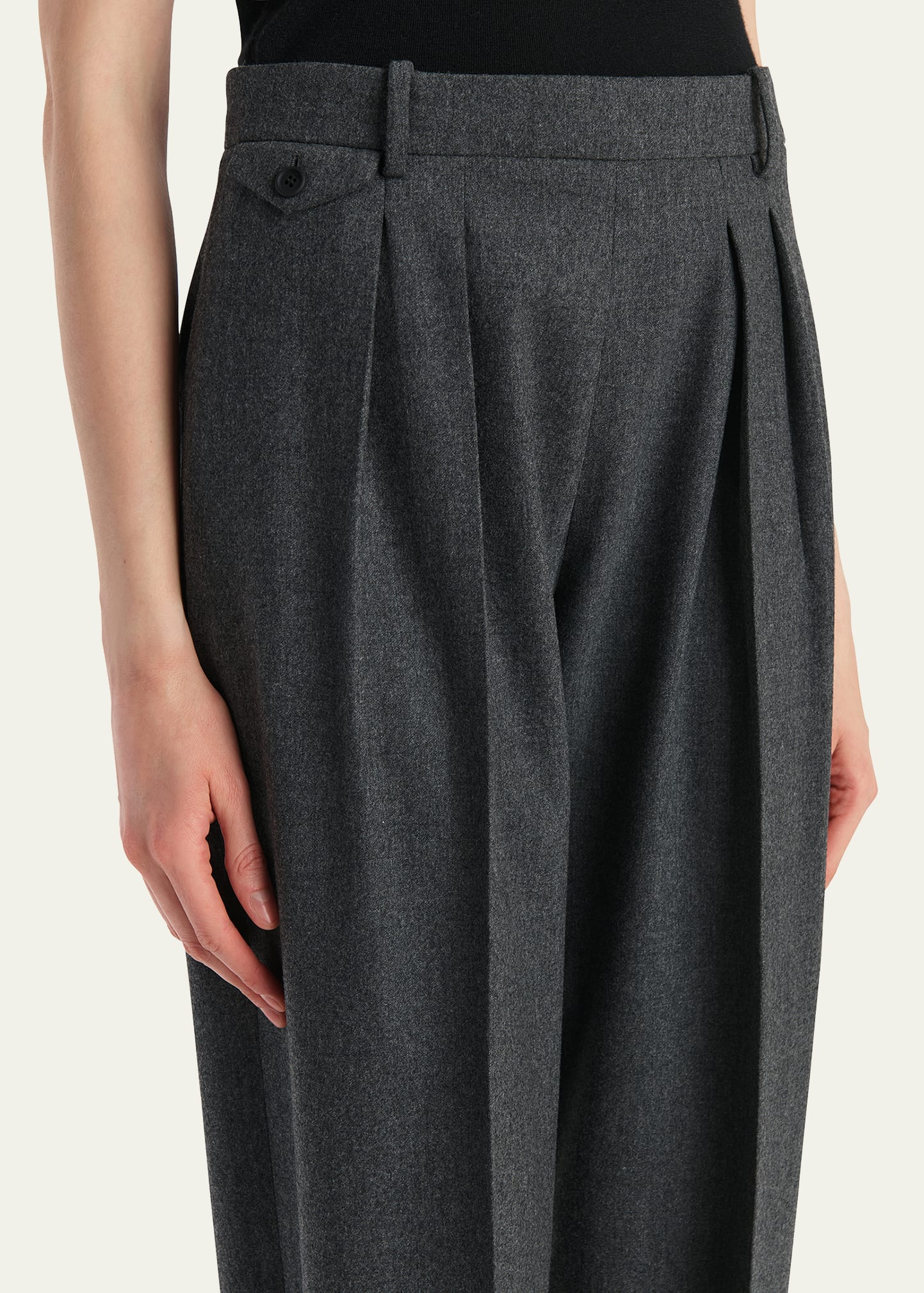 Dugan Pleated Tapered-Leg Ankle Pants - 5