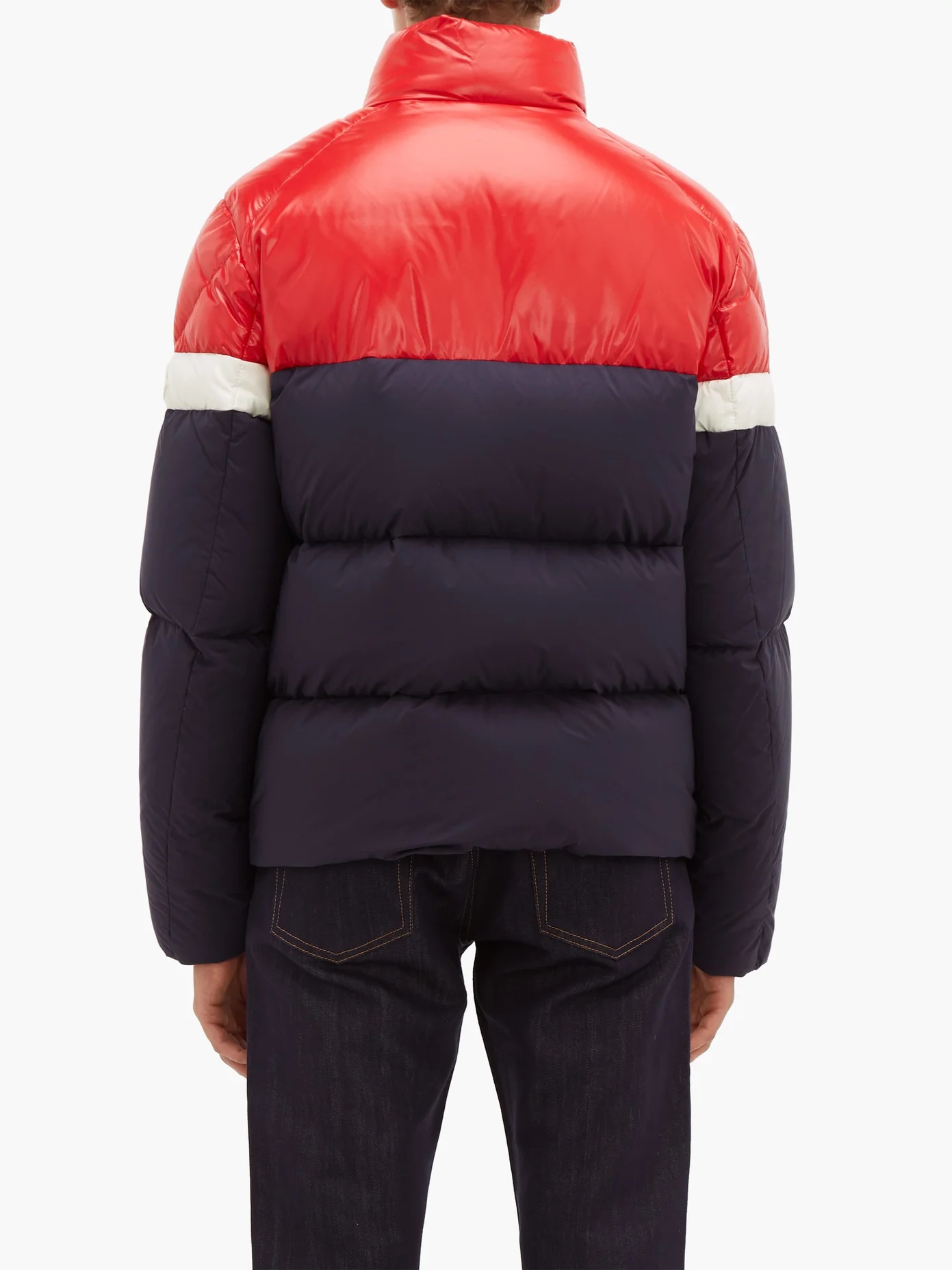 Konic contrast-panel quilted-down coat - 5