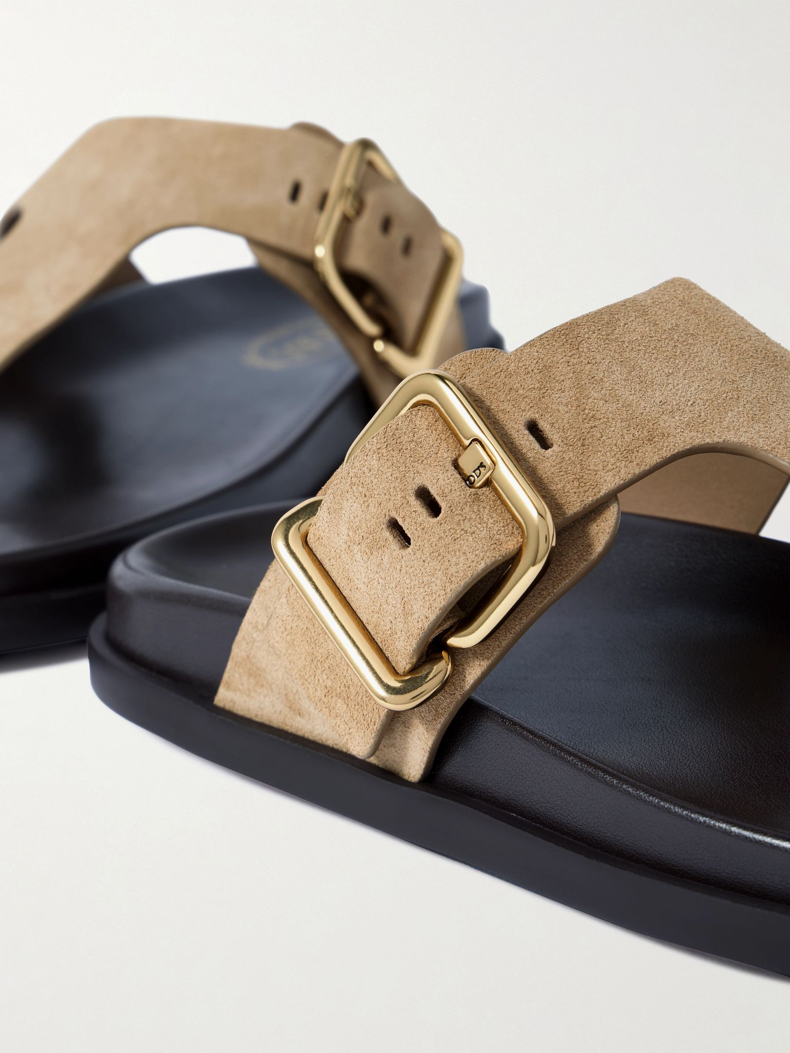 Suede sandals Tan - 4